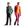 thumbnail image 4 of 2 figuras de a escala 1/64, hombre y mujer, tren, parque, calle, modelo en miniatura femenino y masculino para casa de muñecas, accesorios Combinación de ocio, 4 of 9