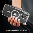thumbnail image 3 of Decase Magnetic Case for iPhone 16 Pro Max,Compatible with Mag-safe,Military-Grade Protection,Slim Stylish Non-Yellowing Shockproof Case for iPhone 16 Pro Max,Clear Anti-Scratch Back Cover,Clear, 3 of 8