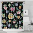 thumbnail image 2 of Waterproof Pioneer Shower Curtain 84x72 Inch Polyester Unique Colorful Floral Shower Curtain for Bathroom Hotel Home Decor with 12 Plastic Hooks, 2 of 5