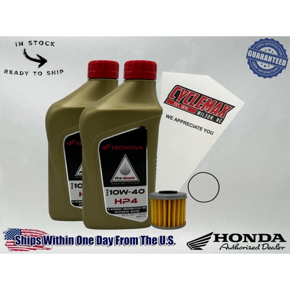 Cyclemax Semi-Synthetic HP4 Oil Change Kit compatible with 2025 Honda CRF450RX