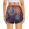thumbnail image 4 of Haiem Fireworks2 Women's 2 in 1 Running Shorts - Lightweight Athletic Workout Gym Yoga Breathable Sports Shorts Liner with Phone Pockets-Large, 4 of 9