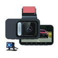 thumbnail image 1 of Dash Cam Front and Rear 3Inch Highdefinition Lens 1080P Front and Rear Recording Dash Cam Reverse Camera Mobile Phone Dash Camera for Cars, 1 of 9
