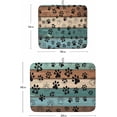 thumbnail image 3 of Absorbent Dish Drying Mat for Kitchen Counter Dog Paws Vintage Farmhouse Wood Board Microfiber Dish Drying Pad, Funny Cartoon Animal Paw Dish Drainer Mat Rack for Utensils/Countertops, 16x18in, 2Pack, 3 of 6