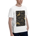 thumbnail image 2 of Bingfone Christmas Gold Deers1 Men'S Loose Fit Short-Sleeve Pocket T-Shirt, 2 of 7