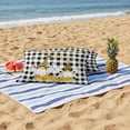 thumbnail image 4 of 2 Pack Outdoor Waterproof Throw Pillows, Pastoral Gnome Daisy Flower Decorative Rectangle Pillow Case Patio Pillows for Chair Couch Sofa 20x12in, 4 of 9