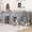 Gray-Twin, variant on Leumius Twin Size Loft Bed with Storage Stairs and Storage Drawers,Solid Wood Bed Frame with Large Under-Bed Space,White