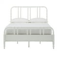 thumbnail image 3 of Weston Home Leona Metal Spool Panel Queen Bed, White, 3 of 10