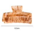 thumbnail image 2 of Pinzas para el pelo, pasadores de tortuga, clips con forma rectangular, color café, 2 of 5