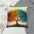 thumbnail image 2 of Fenyluxe Fall Decor Tree of Life Pillow Covers for Couch Sofa Indoor Outdoor - Stylish and Elegant Throw Pillow Cover 1PC 18x18in, 2 of 5