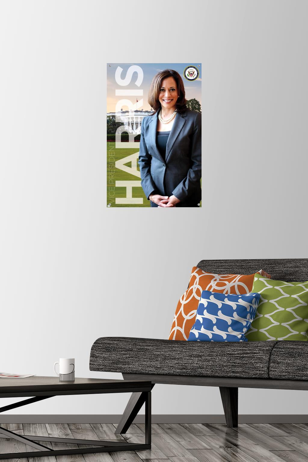 Kamala Harris - Vice President Wall Poster with Push Pins, 14.725" x 22.375"