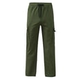 thumbnail image 4 of XIYON Boys Cargo Pants Kids Cargo Pants With Multiple Pockets Comfortable Casual Trousers For Boys And Outdoor Play And Daily Wear Soft Trousers, 4 of 5