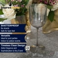thumbnail image 4 of Impresserve 12oz. Grey Plastic Wine Goblet - 5 Count, 4 of 10