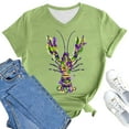 thumbnail image 6 of BOOMILK Mardi Gras Shirts for Women Carnival Crawfish Lobster Print V Neck T-shirt Plus Size Summer Top Graphic Tees, 6 of 8