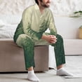 thumbnail image 7 of Fotbe Fog Forest Pattern Long Sleeve Pajama Set for Men,Sleepwear Set,2-piece Loungewear Set,Soft PJs Comfy Nightwear with Pockets-X-Large, 7 of 7