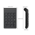 thumbnail image 5 of cimetech Wireless Number Pad, 2.4G Numeric Keypad Numpad with USB Receiver, 18 Keys Portable Mini Financial Accounting Keyboard Extensions for Windows, Laptop, Notebook, Desktop, Surface Pro, PC, 5 of 8