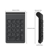 cimetech Wireless Number Pad, 2.4G Numeric Keypad Numpad with USB Receiver, 18 Keys Portable Mini Financial Accounting Keyboard Extensions for Windows, Laptop, Notebook, Desktop, Surface Pro, PC