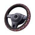 thumbnail image 4 of Elastic Steering Wheel Cover, halloween pumpkins bats print Stretch Thickening Car Steering Wheel Cover Women Men, Steering Wheel Protector Universal 15 in, 4 of 7