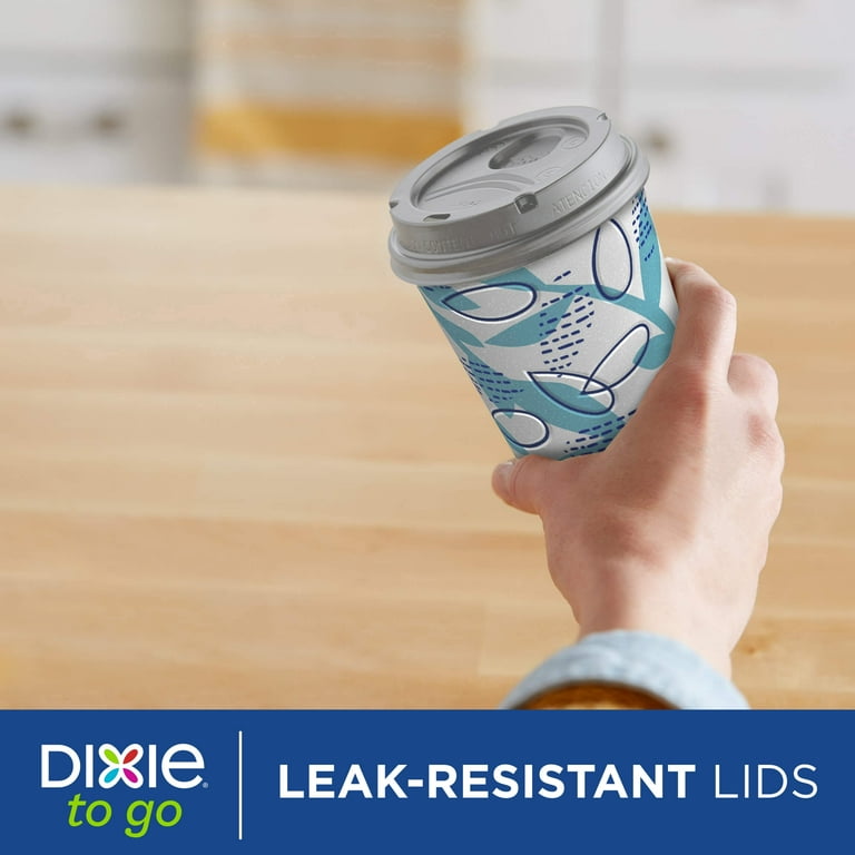 Dixie Disposable To-Go Coffee Cups with Lids, 12 oz, 26ct, Insulated Paper  - Walmart.com
