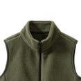 thumbnail image 3 of XUNKUSGA Boys Girls Polar Fleece Vest Casual Solid Color Stand Collar Full Zip Sleeveless Fleece Jacket Kids Lightweight Warm Fall Winter Layering Outerwear for Kids Toddler,Size 12-13 Years, 3 of 6