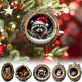 thumbnail image 1 of mfyjkho Adornos navideños de animales del bosque, acrílicos 2D para colgar en el árbol de Navidad, 8 cm (3,1 pulgadas), juego de 8, 1 of 8
