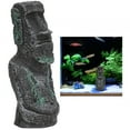 thumbnail image 1 of Decoración de Acuario, estatua de piedra de imitación de Isla de Pascua, retrato romano antiguo de resina, retrato de Isla de Pascua, 1 of 11