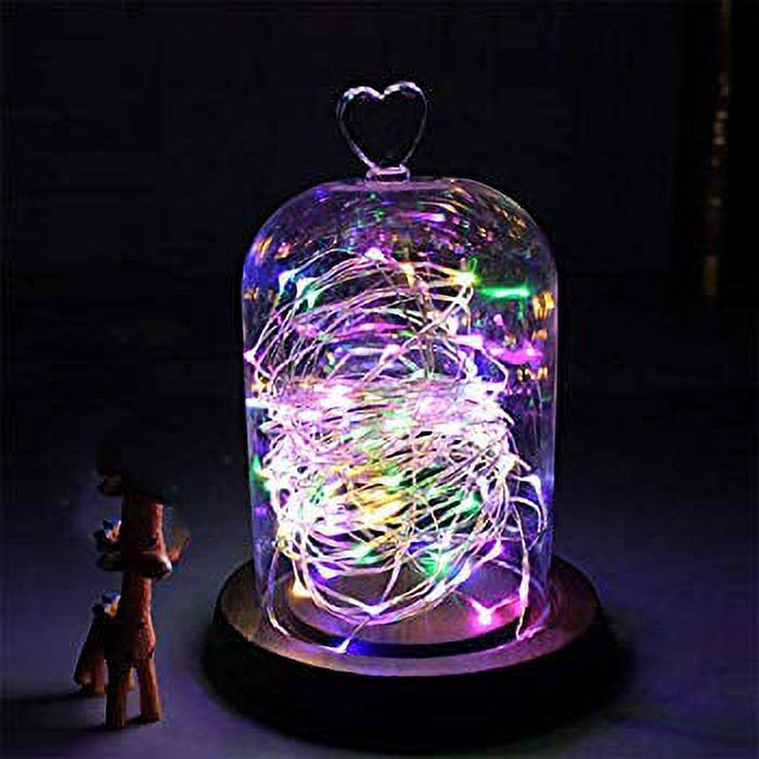 2 Pack LED String Lights Battery Powered, Starry Fairy String Lights for Christmas Trees, Garden Plants, Weddings, Parties, Bedrooms (200 LEDs String Light Multicolor) - image 3 of 4