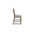 thumbnail image 6 of Signature Design by Ashley Cabalynn Counter Height Upholstered Barstools, Set of 2, Light Brown Frame with Cushioned Oatmeal Seat, 6 of 8