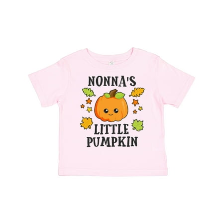 

Inktastic Nonnas Little Pumpkin with Leaves and Stars Gift Toddler Boy or Toddler Girl T-Shirt