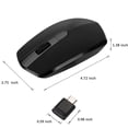 thumbnail image 3 of Wireless Optical Mouse 2.4GHz with Type-C Receiver DPI Adjustment Silent Mouse with for Laptop, 3 of 9