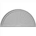 thumbnail image 3 of Ekena Millwork PED40X20X02SB 40 In. W X 20 In. H X 2 In. P accent Architectural Demi-Rond Fronton Sunburst, 3 of 4