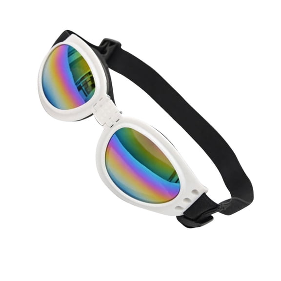 GOOHOCHY Goggles For Dogs Small Pet Goggle White 1Pcs Plastic Pc Lens Fog
