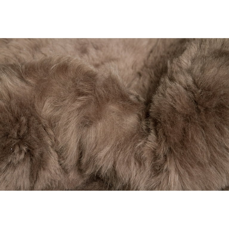 Natural 676685026576 2 x 3 ft. Icelandic Sheepskin Single Long-haired Rug - White