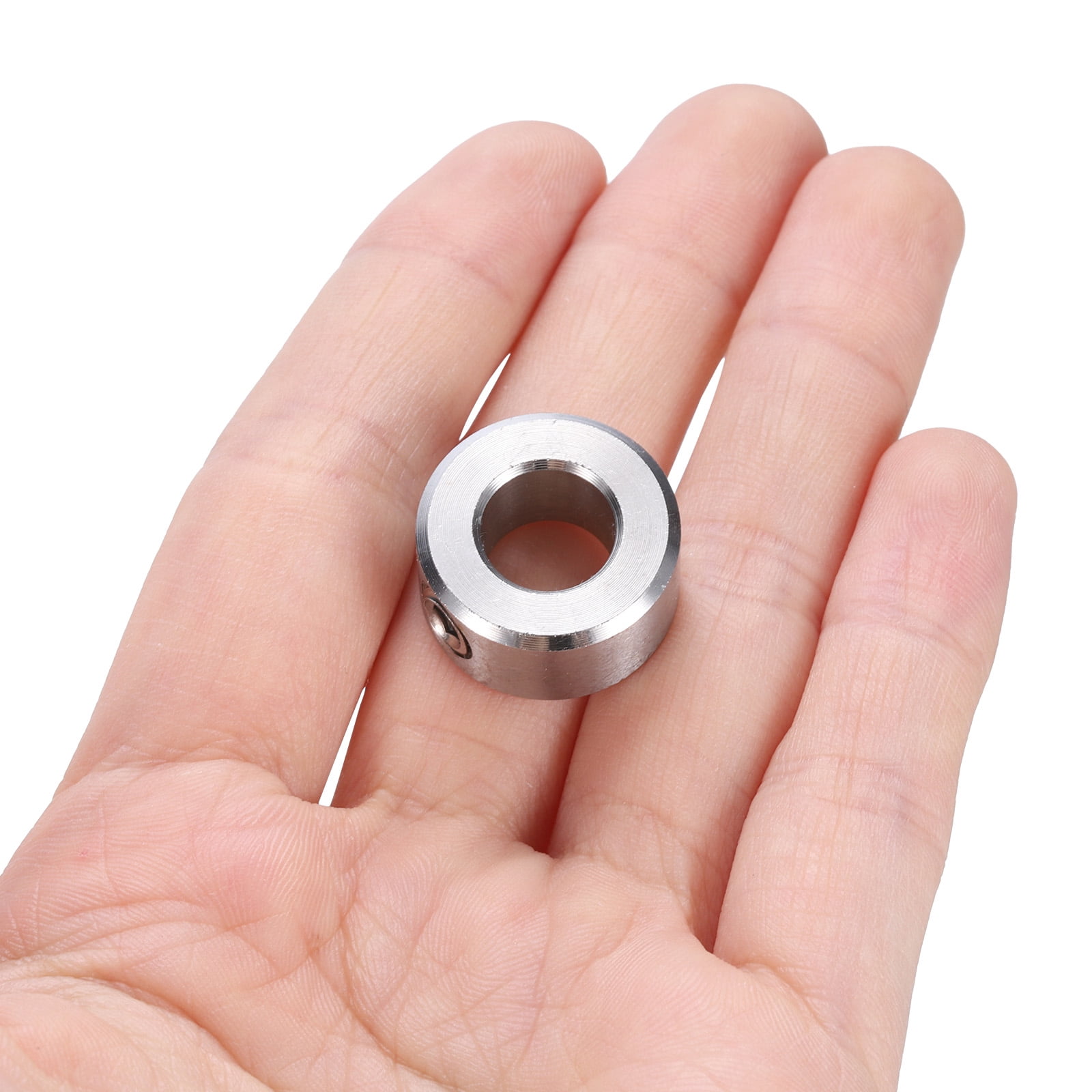 8 Pack Set Screw Collars 3/8" Bore 304 Stainless Steel Shaft Collars, 3/4" OD, 3/8" Width Axle Collar Clamp