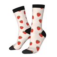 thumbnail image 1 of Fotbe Hand Drawn Strawberry Calcetas Largas con Estampado para Hombre y Mujer – Calcetas de Compresión Transpirables y Elásticas, Viajar y Uso Diario Talla 5-11, 1 of 6