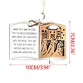 thumbnail image 2 of Adornos navideños, regalos navideños, citas bíblicas de madera, adornos navideños de nacimiento, colgantes para decoración navideña del hogar, colgante del nacimiento de Jesús, 2 of 6
