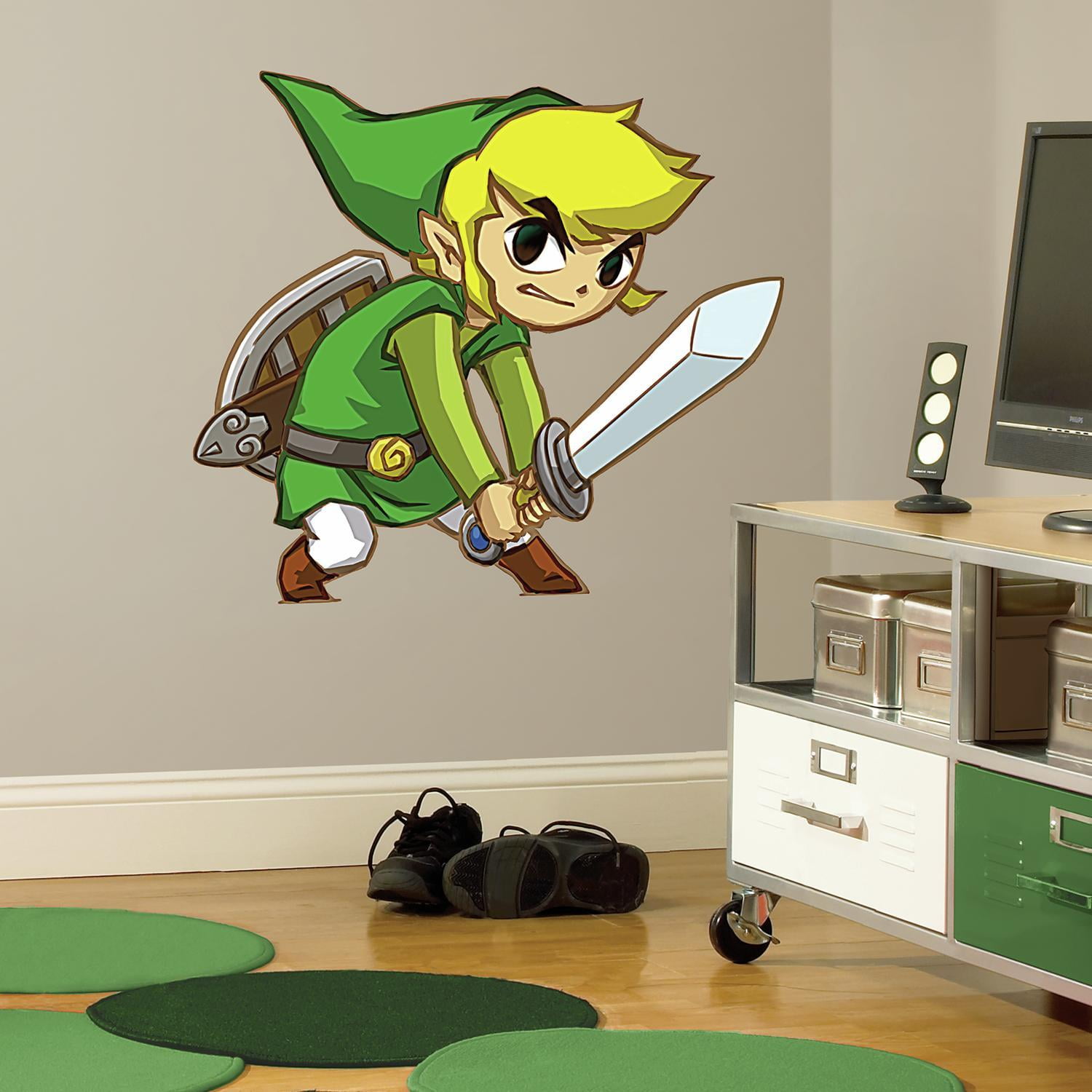 Legend Of Zelda Giant Spirit Tracks 5 Big Wall Decals Game Room Decor Stickers Walmart Com