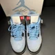 thumbnail image 4 of Ni - ke Size 8.5 - Ni - ke Air Jordan 4 Retro University Blue Men's Shoes - CT8527 400, 4 of 5