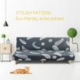 thumbnail image 3 of YOPTOP New Armless Futon Cover Stretch Folding Sofa Bed Slipcover Polyester Elastic Fabric All-Inclusive Cover Furniture Protector,01gray, 3 of 9