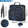 thumbnail image 3 of Water-Resistant 3-Ring Binder Organizer with Multiple Pockets Zipper Binder Bag for Office Twinkling Stars and Constellations, 3 of 8