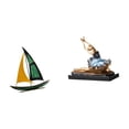 thumbnail image 6 of CarpNettore Iron Sailboat Ballet Dancer Sculpture Tabletop Ornament Feng Shui Decor Collection Decorative Figurine for Table Centerpiece Desk Bookshelf Ballerina Girls Statue Gift Desk Figurine, 6 of 8
