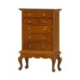 thumbnail image 2 of Almencla Doll House 5 Drawer Chest Miniature,Miniature Dollhouse Display Cabinet,1/12,Dollhouse Vertical Storage Cabinet,for Dollhouse Brown, 2 of 8