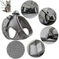 thumbnail image 4 of Gustave Dog and Cat Adjustable Reflective Harness Leash Pet Vest with Traction Rope Soft Mesh Corduroy Dog Harnesses "Gray, XS", 4 of 11