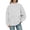 Grey, variant on Women's Neck Sweatshirts,Oversized Turtleneck Long Sleeve Pullover Tops Fall Trendy Soft Sweatshirt Sweatshirts for Women Casual Daily Wear