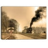 DESIGN ART Designart - Retro Steam Train - Landscape Photography Canvas Print Small