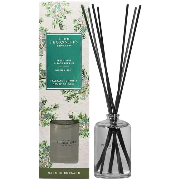 Pecksniffs Fresh Pine and Sage Berries Diffuser | 100ml/3.38 Fl Oz