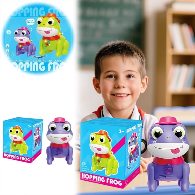 Interactive Walking Toy with Light and Sound Effects Educational for Kids Imagination Development