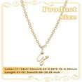 thumbnail image 2 of Dainty Golden Initial Necklace for Women Handwriting Style Letter G Necklace 18 inch Tiny Heart Initial Necklace, 2 of 4