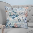 thumbnail image 4 of 18x18 Pillow Covers Set of 2, Coastal Crab Throw Pillow Covers Decorative Couch Cushion Case, Nautical Beach Ocean Conch Coral Starfish Microfiber Square Pillowcases for Bedroom Car Living Room, 4 of 7