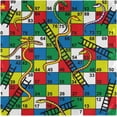 thumbnail image 2 of GZHJMY Snakes and Ladders Board Game Pattern Cloth Napkins, Set of 1 20 x 20 Inch Soft & Comfortable Polyester Dinner Napkin for Family, Restaurant, Parties, 2 of 4