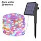 thumbnail image 1 of Cadena de luz Energía solar Cadena de luz LED Decoración Impermeable Cadena de lámpara de jardín, 20m, 200 Luces, Colorido Noticed HA004421-06B, 1 of 7